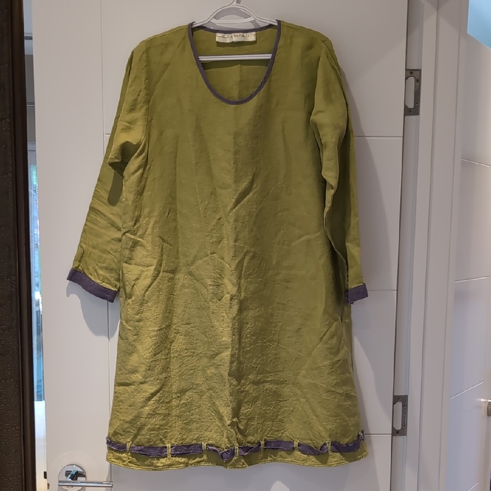 O/S Jane Mohr Dress to Kill Green Tunic Dress